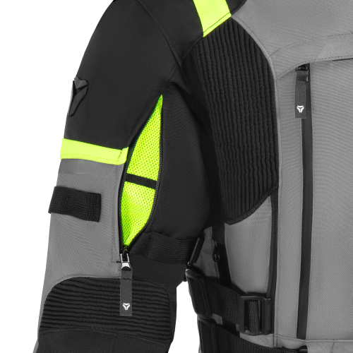 Kurtka motocyklowa damska SECA ARRAKIS III LADY TITANIUM/FLO YELLOW